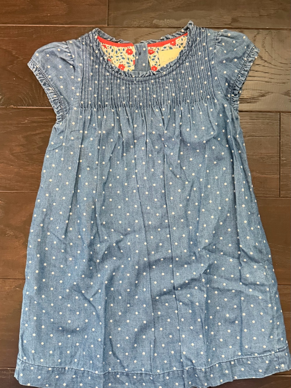 Mini Boden Girls Polka Dot Dress Size 2-3Y